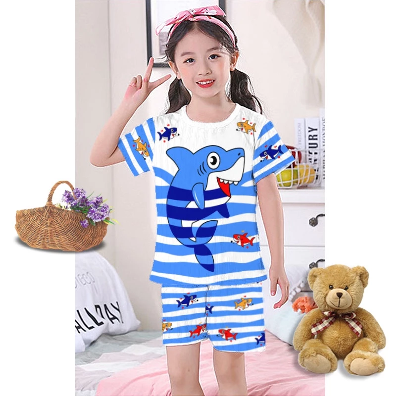 Rillo - setelan playful colour anak cewek cowok / set anak perempuan & laki laki / setelan anak motif kombinasi umur 2-7 tahun