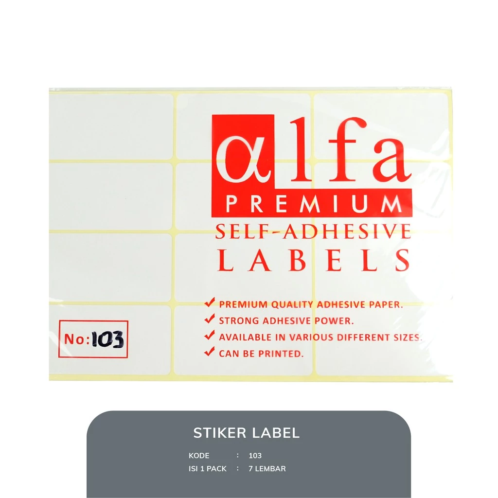 Stiker Label Undangan 103 121 Alfa