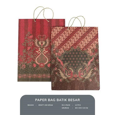 Tas Kertas Batik 40x30x10 Besar (Paper Bag) Alfa