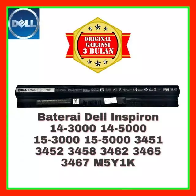 Baterai Original Dell Inspiron 14-3000 code M5Y1K Baterai Original Dell Inspiron 14-3000