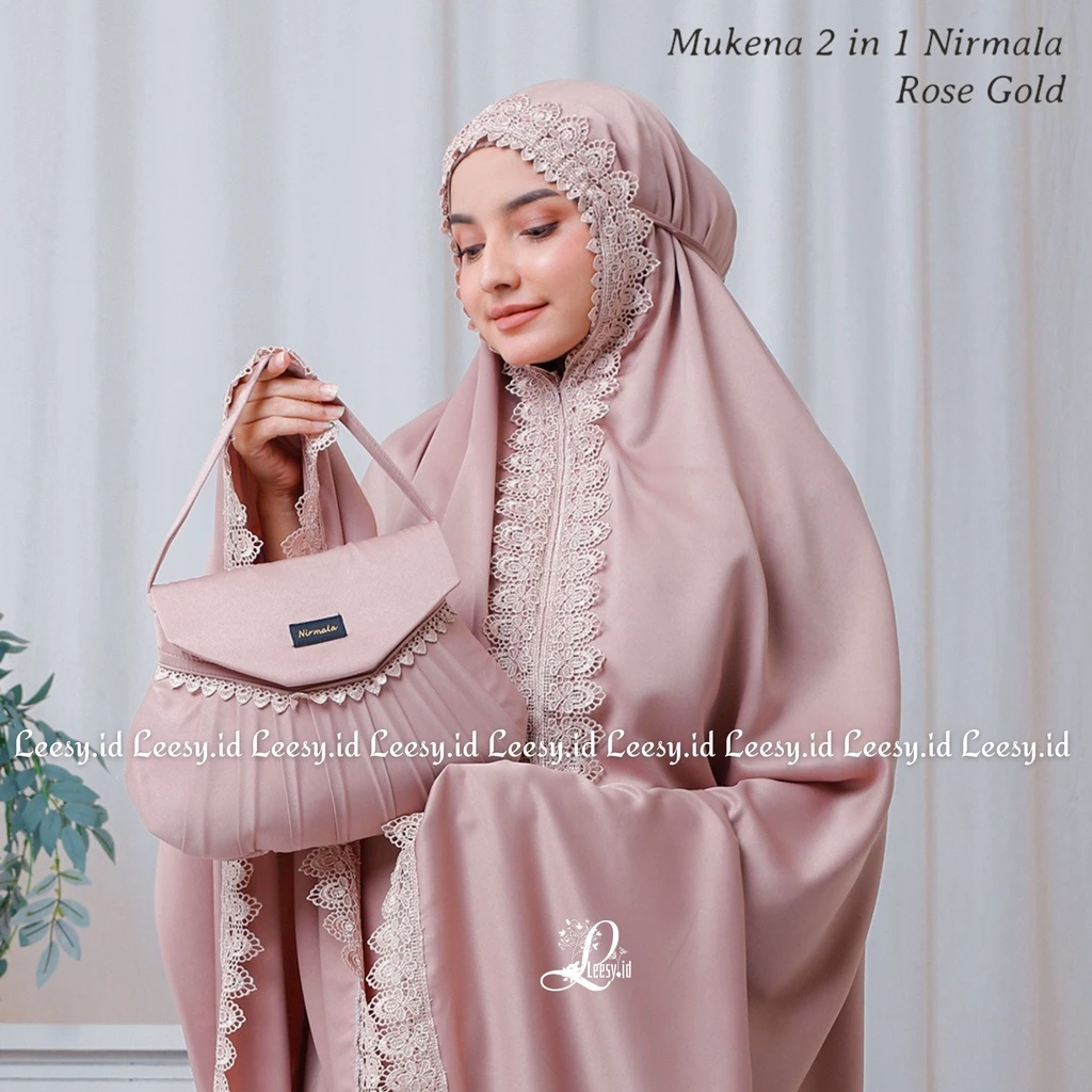 Jumuna - Mukena Dewasa 2in1 Nirmala Silk Premium, Bilqis,RAISSA, qimara, Shireen