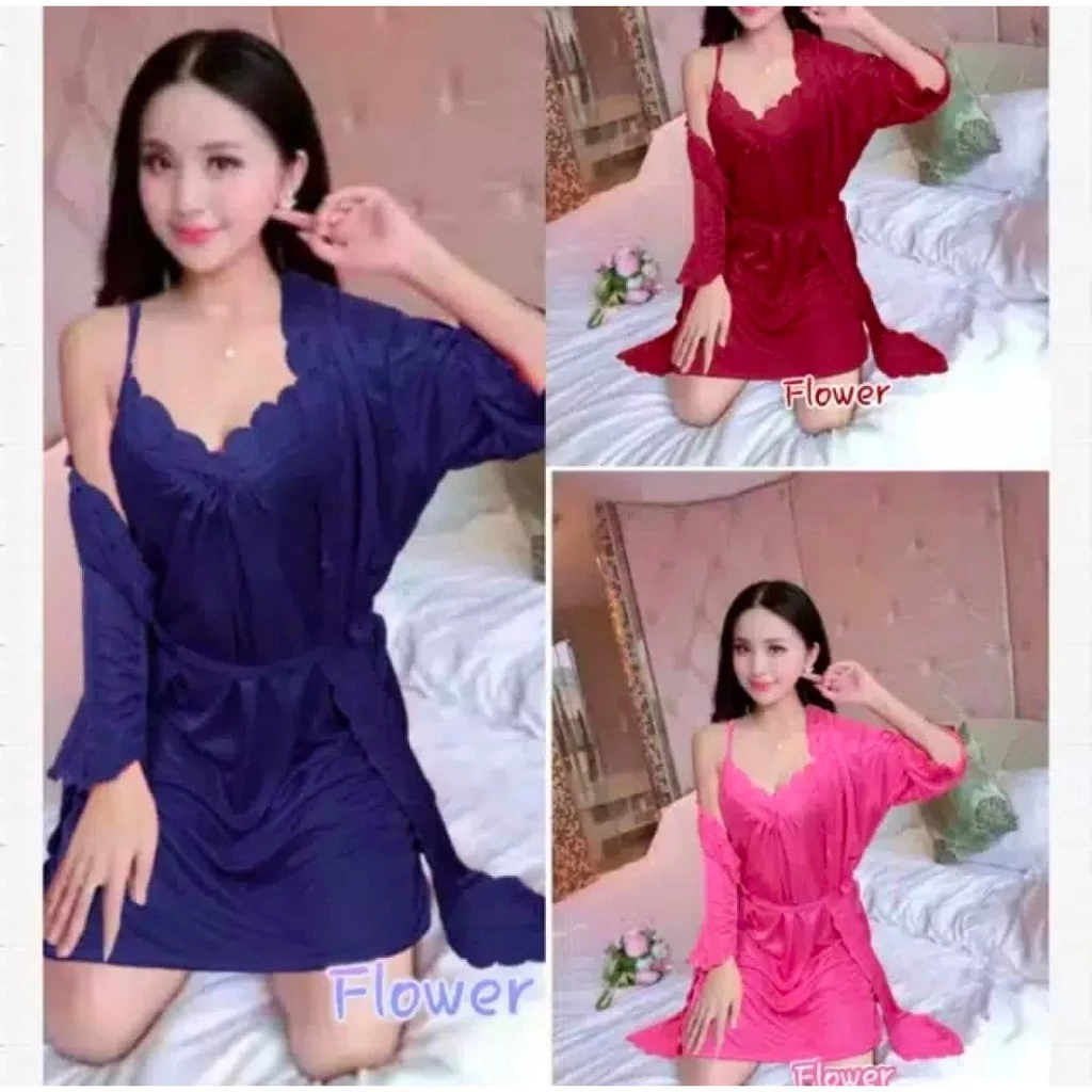 Rillo - Kimono Lingerie Dress 2in1 / Trikot Luar Dalam Pisah