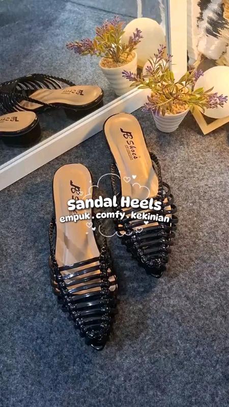 AB Sandal Wanita Heels Kepang / Hak 3 Cm #DiskonRacunShopeee #GratisOngkirRP0 #ShopeeLook #ShopeeFashionHaul