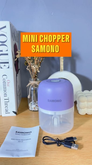 Samono Mini Chopper Blender #samono #samonochopper #choppermini #chopperportable #RacunShopee #ShopeeCOD #fyp
