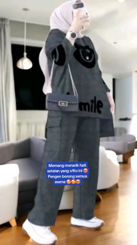 smile set celana cargo babytery  printing #ShopeeCOD #SpillRacunShopee #shoppeevideo #RacunShopee
