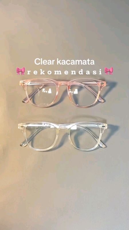 kacamata transparan wanita #kacamataantiradiasi #kacamatafashion #GratisOngkirRP0 #RacunShopee