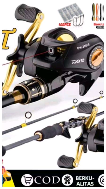 recommended joran daiwa set lengkap #joranpancing #ViralDiShopeeVideo #BadaiTapiBudget #PromoNonStop #RacunShopee #mancingmania #freeongkir0rupiah