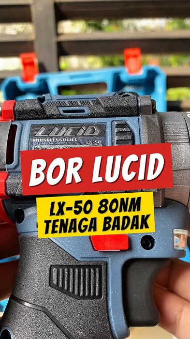 Bor baterai LUCID LX-50 13mm 80Nm tenaga super besar #lucidpowertools #borlucid #bortangan #borbaterai #borimpact #RacunShopee #racunshopeemurah