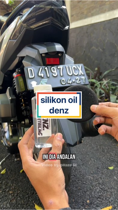 kalau soal perawatan body kasar emang andalan banget nih silikon oil dari denz autodetailing ini🥰 #denzautodetailing #silikonoil #perawatanbodymotor
