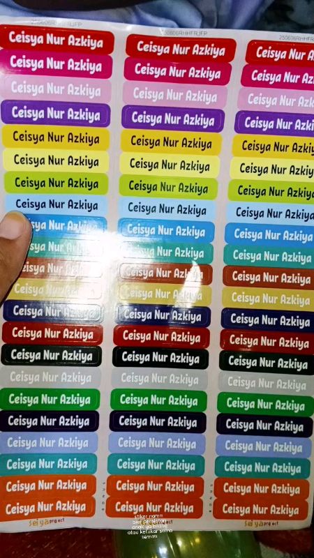 stiker nama #ShopeeFashionHaul #ShopeeBeautyHaul #ShopeeMixnMatch #ShopeeLahap #ShopeeCOD #RacunShopee