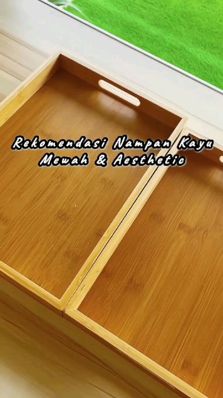 #nampankayu #bakikayu #nampansaji #nampanaesthetic #rekomendasi #baki #nampan #homeliving #alatdapur #ShopeeLook #RacunShopee