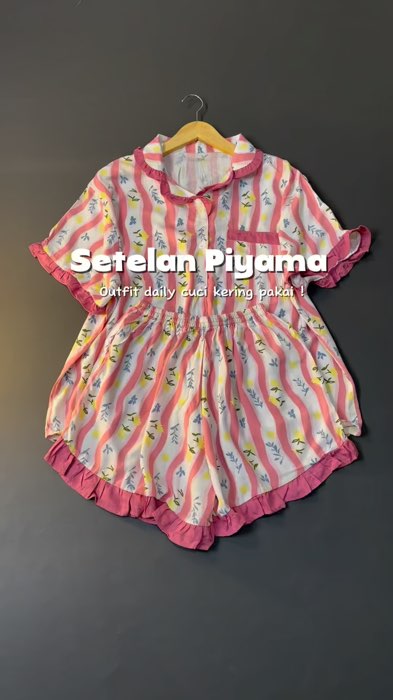 #setelanrayon #setelancelanapendek #setelanpiyama