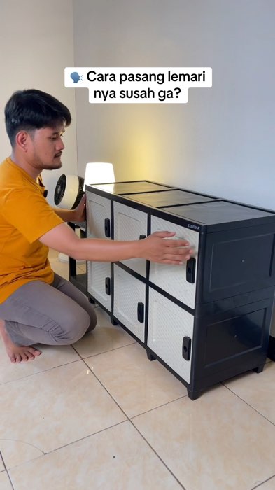 Lemari pakaian bisa jadi meja tv juga #lemaritabitha #lemariloker #lemarimejatv