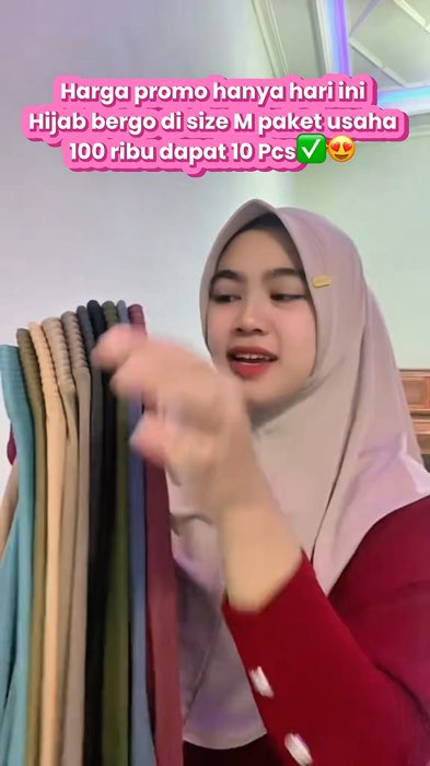 Buruan check out sebelum harganya kembali normal✅#shopeevideo #RacunShopee #GratisOngkirRP0 #hijabinstant #hijab100dapat10pcs #hijabbergo #hijabsimple