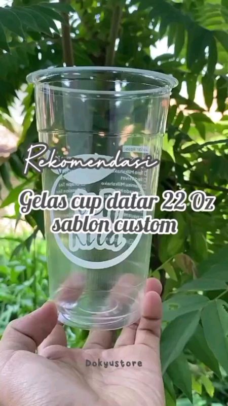 gelas cup datar 22 Oz sablon custom #cupsablonmurah #cupsablon #NyeselGakBeli #RacunShopee #SpillBawaBerkah