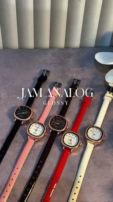 Jam tangan glossy buat penampilan kamu makin kece 🤩🤩#ShopeeCOD #ShopeeFashionHaul #Cashback40Persen #GratisOngkirRP0