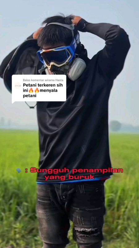 makin keren jadi petani #petanimuda #sprayerpertanian #maskergasspray