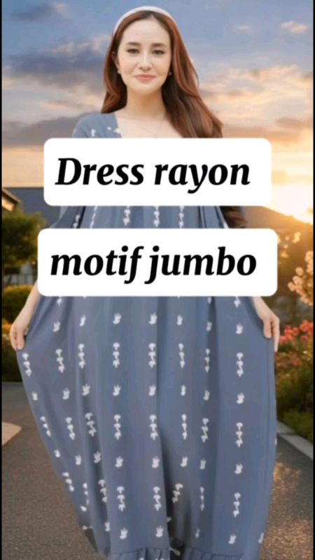 Dress rayon ini super nyaman dipakai, sizenya jumbo muat sampai BB 100kg, buruan co di keranjang bun #daster #dasterjumbo #dressmotifbunga #ShopeeCOD
