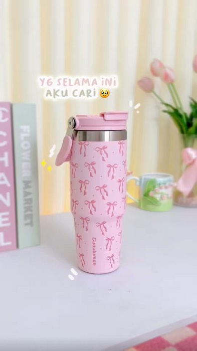 Tahan panas dingin 8-12jam 🥹 #Diskon50Persen #GratisOngkirRP0 #GakNyeselBeliIni #RacunShopee #tumbler #tumbleraestethic #tumblerstainless #coquette