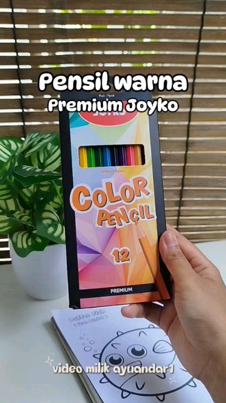 Hasil warna pekat dan murah #GakNyeselBeliIni #TermurahDiShopee #PromoNonStop #GratisOngkirRP0 #ShopeeCOD #RacunShopee #pensilwarna #pensilwarnajoyko