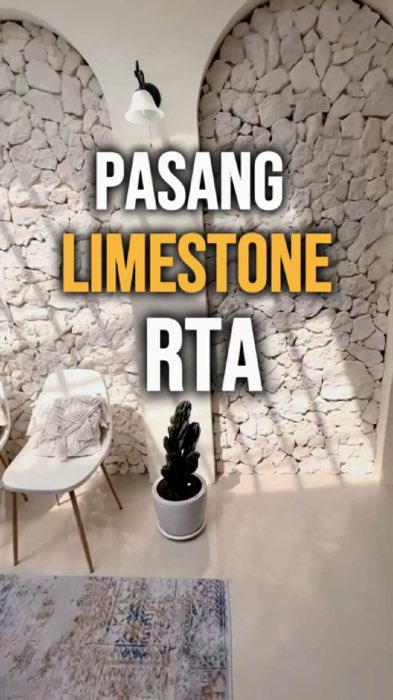 Anda setiap hari tidak perlu ke pantai untuk merasakan kehangatan di Rumah, cukup pakai limestone dari bumi arcandia#limestone #batubali #batukapur