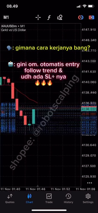 TRENDING EA FOLLOW TREND GOLD SUPER 🔥🔥 #tradingforex #xauusd #gold #mt5