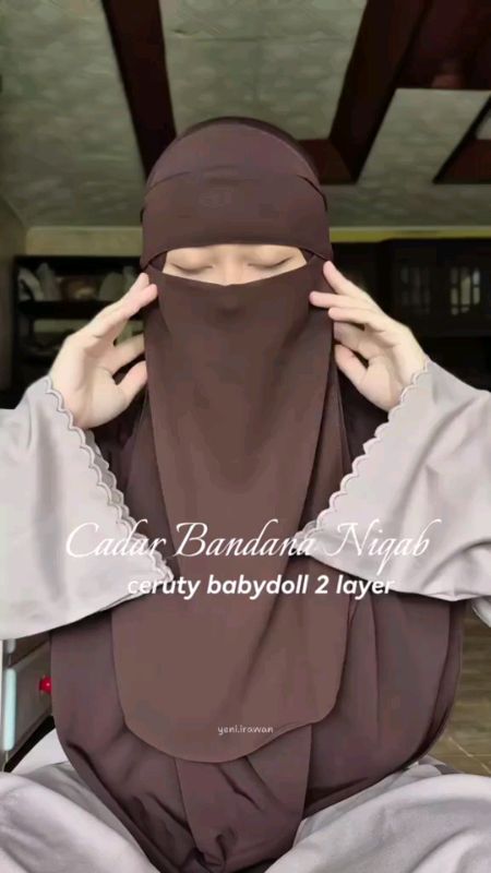 CADAR BANDANA 2 LAYER #cadaryaman #niqobmurah #niqabmurah #cadarviral #cadarbandana2layer #cadarbandana #cadar #cadarmurah #Cadarponi #cadartali