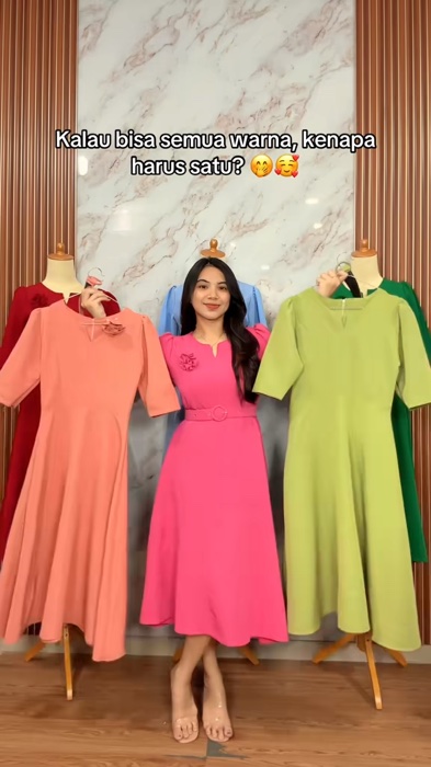 #ShopeeFashionLook #ShopeeFashionHaul #dressnatal #loma #GratisOngkirRP0