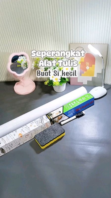 Tembok aman, Sikecil makin semangat berkreasi #PromoNonStop #BadaiTapiBudget #SpillBawaBerkah #ShopeeLook #stikerpapantulis #papantulisanak #stiker