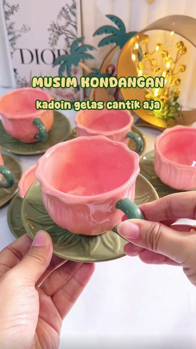 #RacunShopee #cangkirunik #kadopernikahan #gelascantik #setcangkir