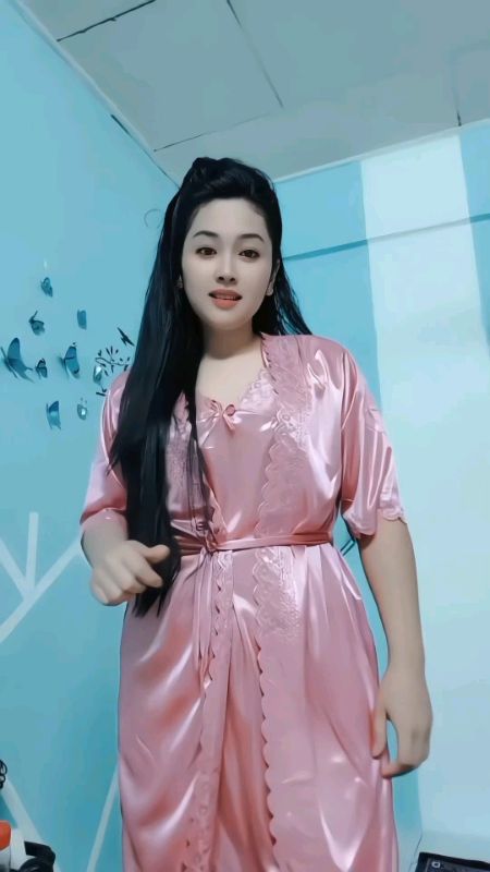 One Set Baju Tidur Kimono Wanita #bajutidurwanitaa #sleepweardresss #lingeriewanitaa