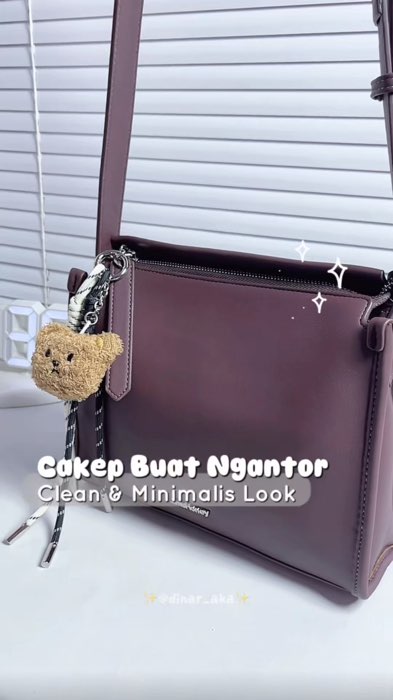 Clean & minimalis look cakep poll buat ngantor✨#SpillBawaBerkah #tasselempangwanita #jimshoneybag #louisebagjimshoney #taskerjawanita #dinarmeracyun