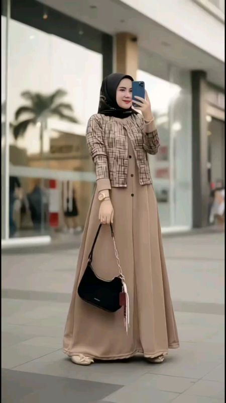 gamis outer nyata kekinian#SpillRacunShopee