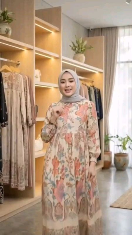 Midi Dress#gamis#mididressviral#mididressviralkekinian#ShopeeFashionHaul #ShopeeLook #SpillBawaBerkah #ShopeeCOD