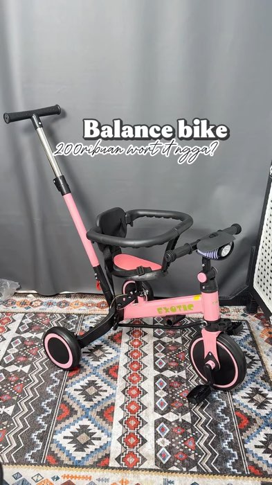 Balance bike #balancebike #exotic #exoticbike #sepedaanak #sepedaviral #BadaiTapiBudget #fyp #RacunShopee #SpillBawaBerkah #PromoNonStop #sepeda
