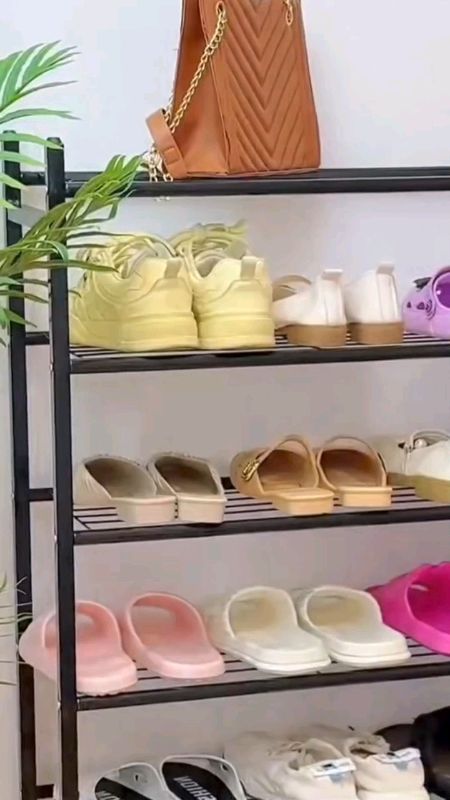 rak sepatu 5 dan 4susun hitam tempat sepatu#raksusunserbaguna #racunshopee #shopeefesyenhull #fyp