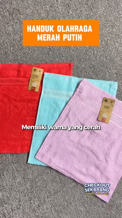 Handuk Olahraga Merah Putih #handukolahraga #handukmerahputih #RacunShopee #SpillRacunShopee #fyp #GoldenTickPostandWinSuperstarKreatorVideo