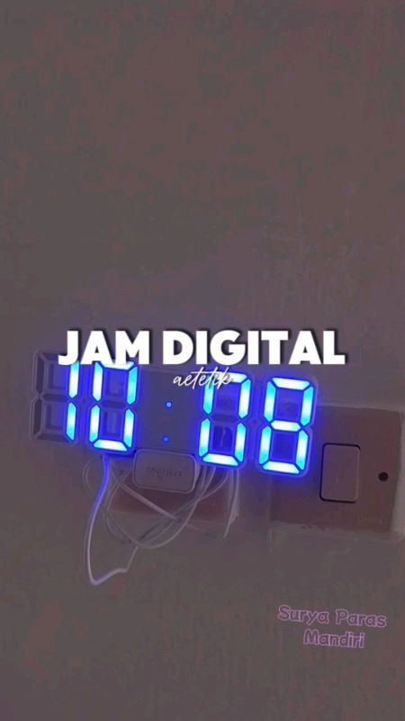 Jam Dinding digital Aesthetic #shopeevideo #ViralDiShopeeVideo #aesrhetic #dekorasirumah #dekorasikamar #fyp