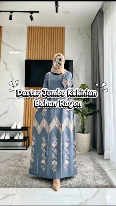 dress jumbo yang super nyaman dan cantik #dresswanita #dasterkekinian #dresscantik #fyp #GakNyeselBeliIni #ShopeeFashionHaul #RacunShopee #shopeevideo