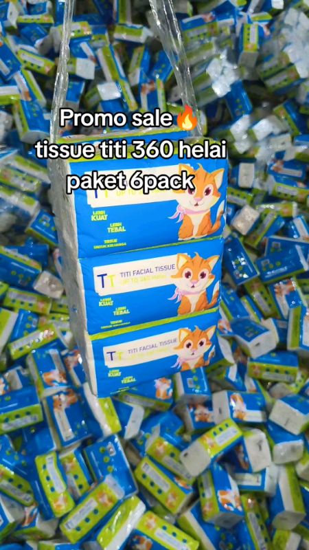 Tissue titi 360 helai paket 6pack #fypdongggggggg #berkualitas #fypシ  #promosale1010 #tisumurah