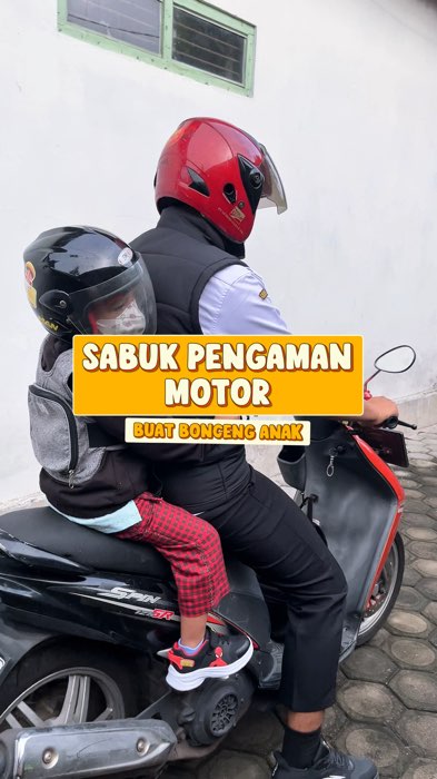 Sabuk pengaman anak bonceng motor #SpillRacunShopee #RacunShopee #sabukpengamananak #sabukpengamanboncengananak