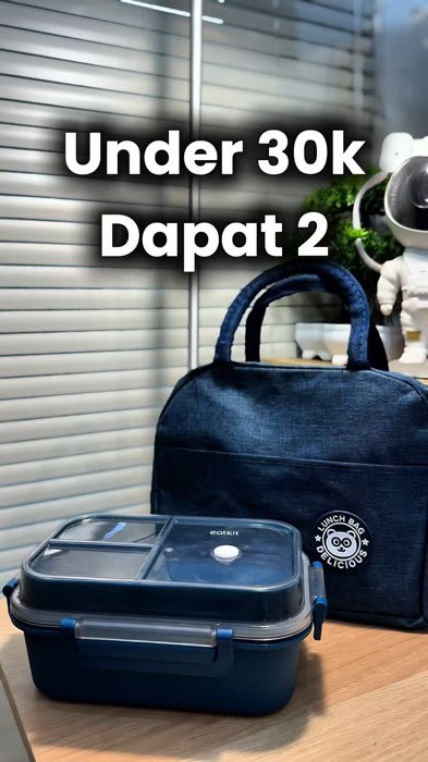 Under 50 ribu uda dapet satu set kotak bekal makan. #kotakmakan #backtoschool #RacunShopee #GaNyeselBeliIni #shopeevideo