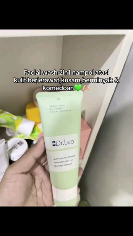 Dr leo facial wash clay mask + amino acid #drleo #facialwash #RacunShopee #SpillRacunShopee #ViralDiShopeeVideo #fyp