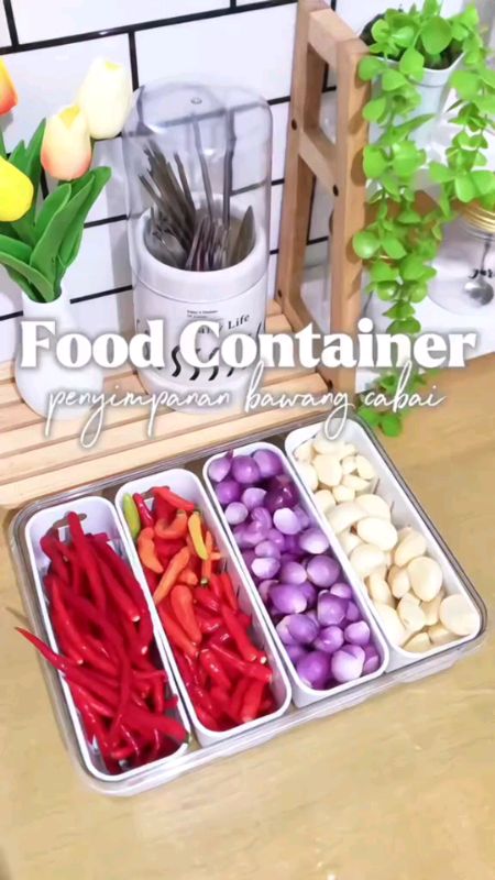 food container kulkas #foodcontainer #wadahbumbu #tempatbumbukulkas #tenpatbumbukaca #tempatcabe3sekat #SpillRacunShopee #RacunShopee #ShopeeCOD