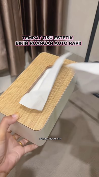 Kotak tisu aksen kayu #RacunShopeeCheck #Vira...