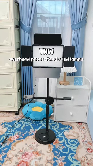 TNW overhead phone stand + led lampu 💫 #tnw #tnwoverhead #tnwoverheadphonestand #RacunShopee #ViralDiShopeeVideo