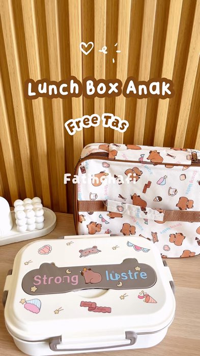 Lunch box set kotak makan tempat makan anak karakter luncbox stainless steel #lunchbox #lunchboxanak #luncboxstainless