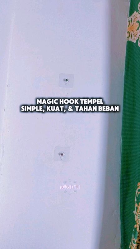 Yang paling penting itu, nggak merusak dinding😗 #magichooktempel #hooktempel #hooktempeldinding #gantungantempel #RacunShopee #SpillRacunShopee