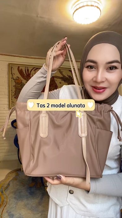 Totebag serut nylon tebal #shoulderbag #totebag #ShopeeFashionHaul #ShopeeReview #SpillRacunShopeeHaul #ShopeeCOD #ShopeeLook #alunata