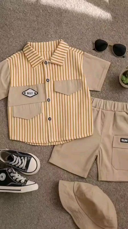 setelan kemeja anak laki-laki motif garis-garis#DiskonRacunShopee#GratisOngkirRP0#Diskon50Persen#SpillRacunShopee#fyp#ViralDiShopeeVideo#setelananak